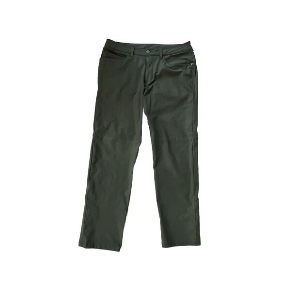 Lululemon Dark Green Men's Commuter Commission ABC Dress Pants Size 33 - Picture 1 of 4